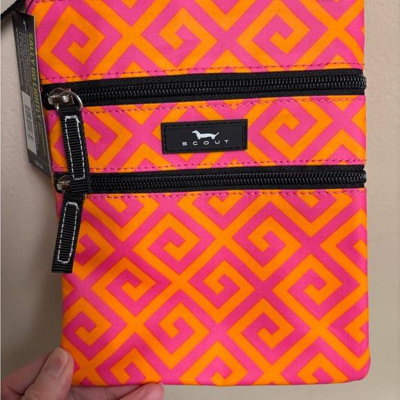 Scout Vibrant Pink and Orange Patterned Bag - Picture 1 of 5